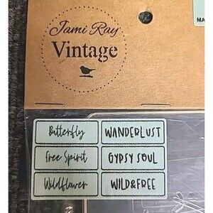 NEW JRV 15mil Reusable Outdoor Words Pack Set Of 6 Stencils 8.25x3 hiipie gypsy